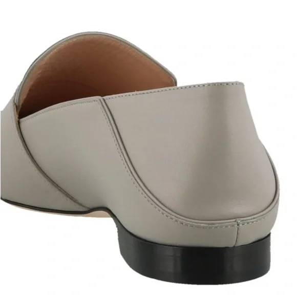 BALLY Maelle pearl embellishment loafers in grey